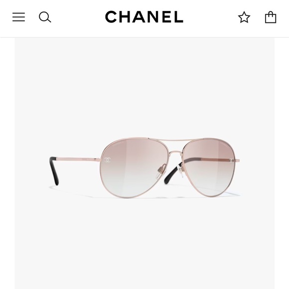 NIB😎CHANEL PILOT SUNGLASSES - Picture 1 of 4